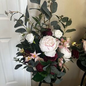 COPY - Ling’s Moment Freestanding Altar Arrangements Romantic Marsala
